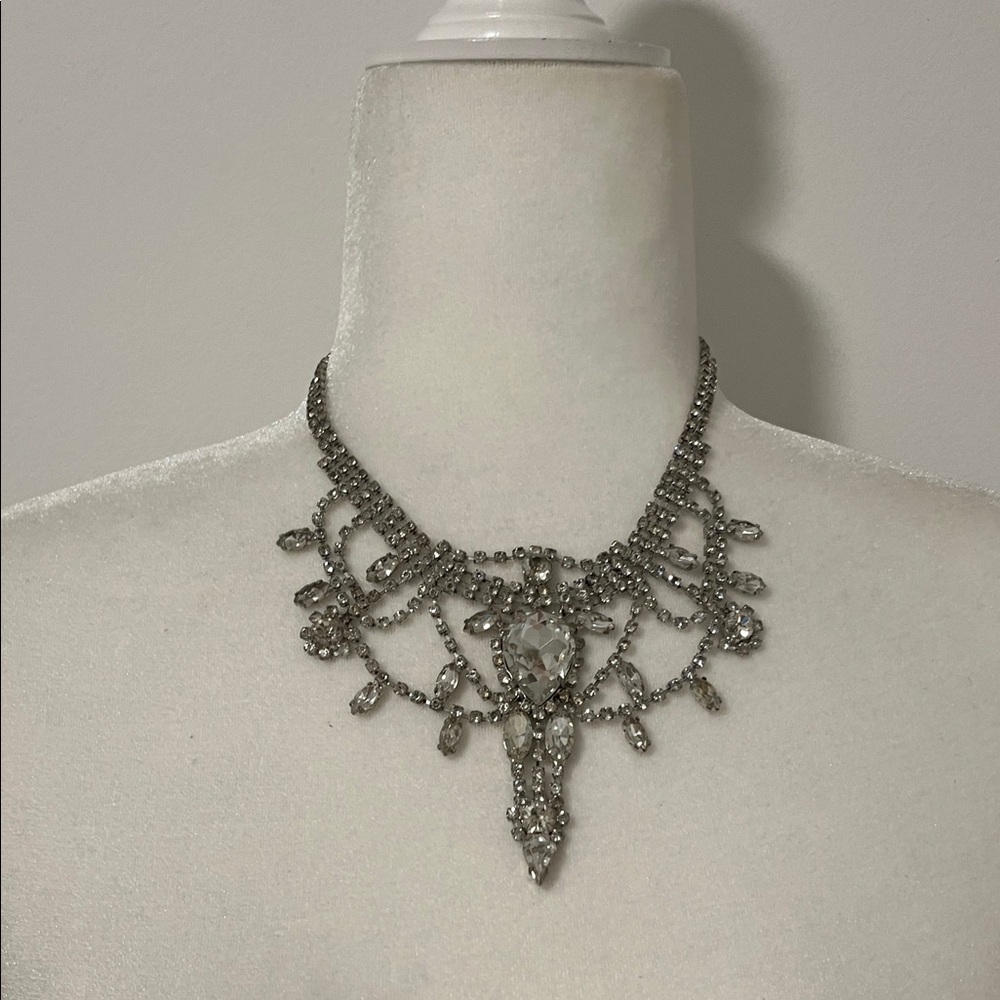 8 Other Reasons Silver Statement Necklace